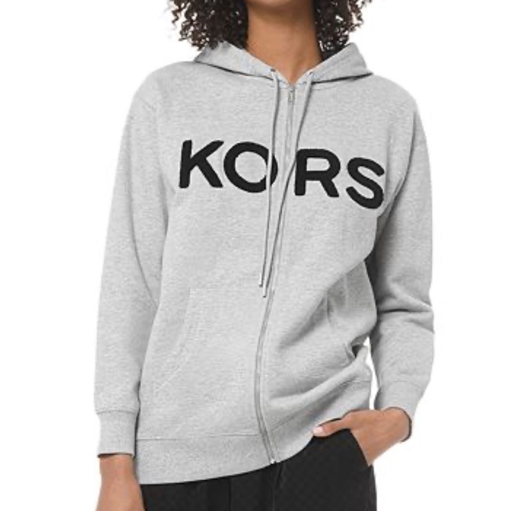 Michael Kors logo zip hoodie